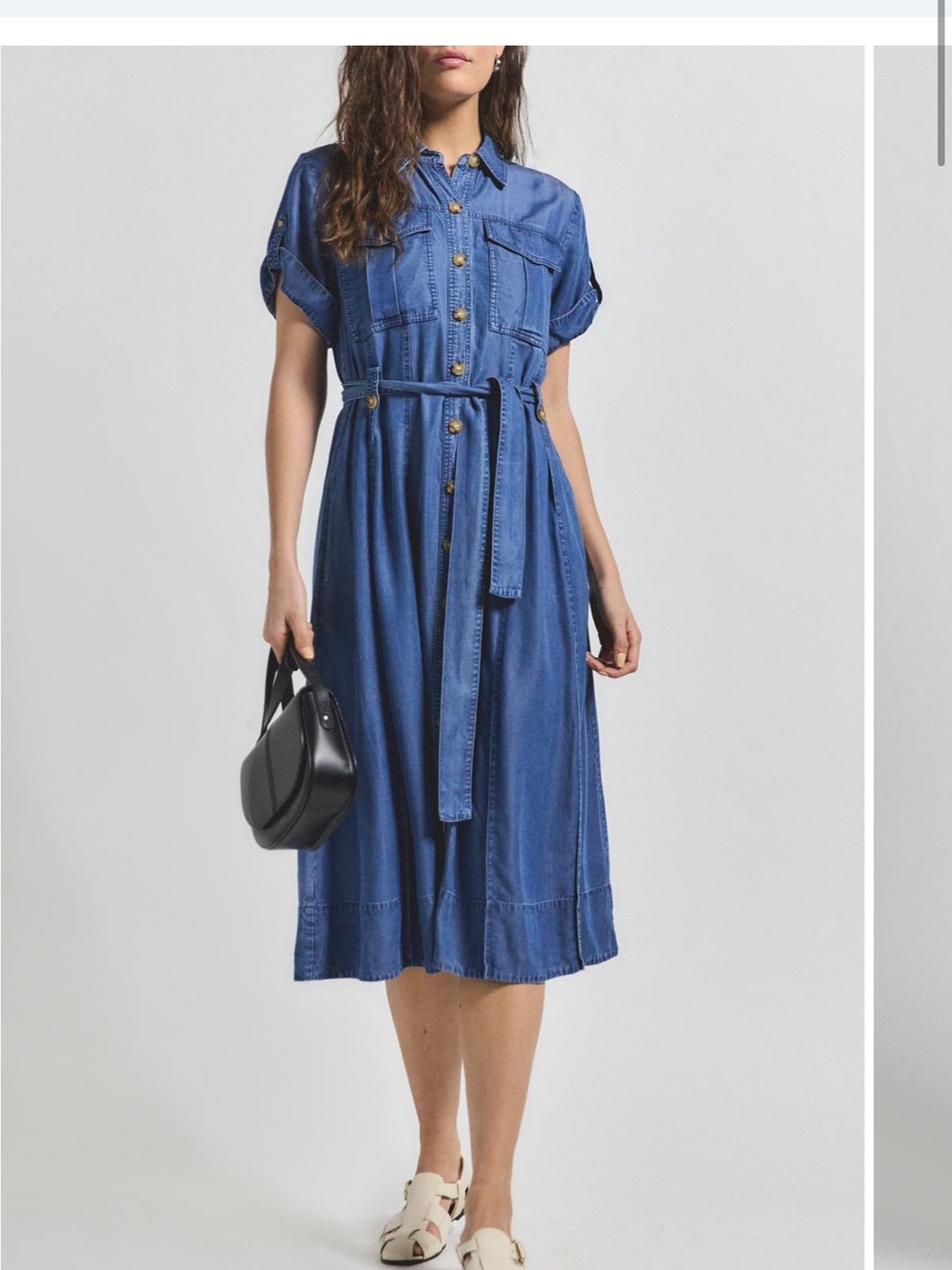 Derek Lam
10 Crosby
Gaelle Short
Sleeve Belted
Utility Shirtdress NWT